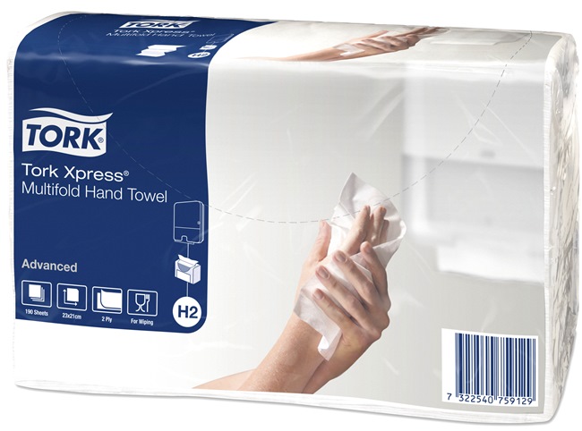 Tork Xpress листовые полотенца Multifold H2 Advanced (471117-00)