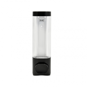 Дозатор для жидкого мыла пластиковый черный Puff-8105Bl
