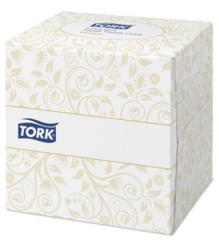 Салфетки для лица в кубе без диспенсера, Premium,  Tork , 140278